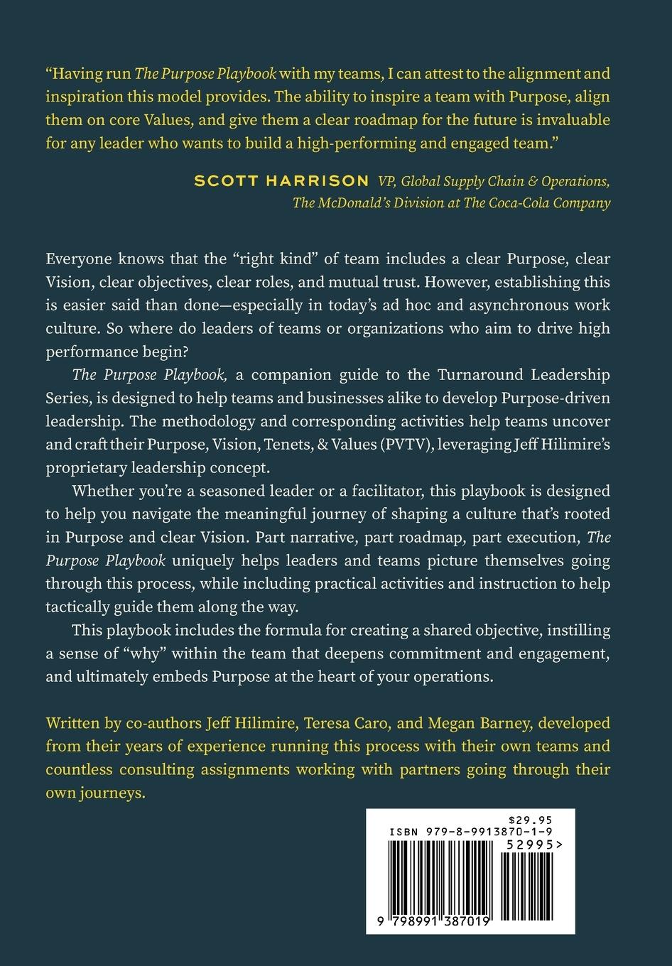 Rückseitencover The Purpose Playbook