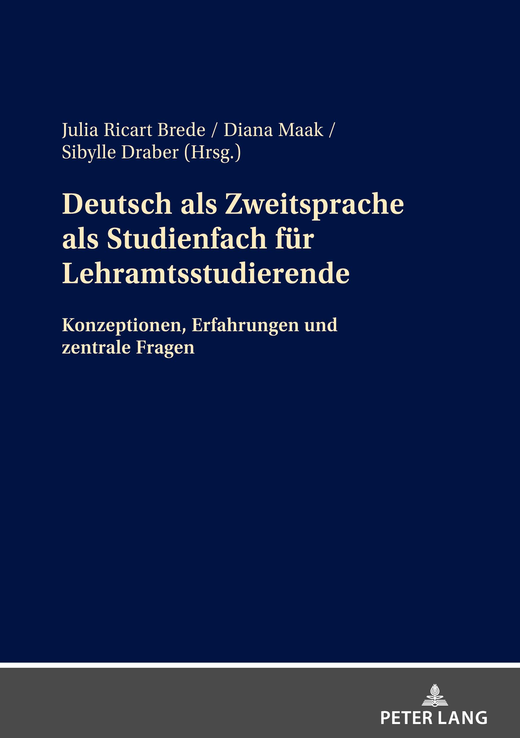 Vorderes Coverbild Deutsch als Zweitsprache als Studienfach für Lehramtsstudierende