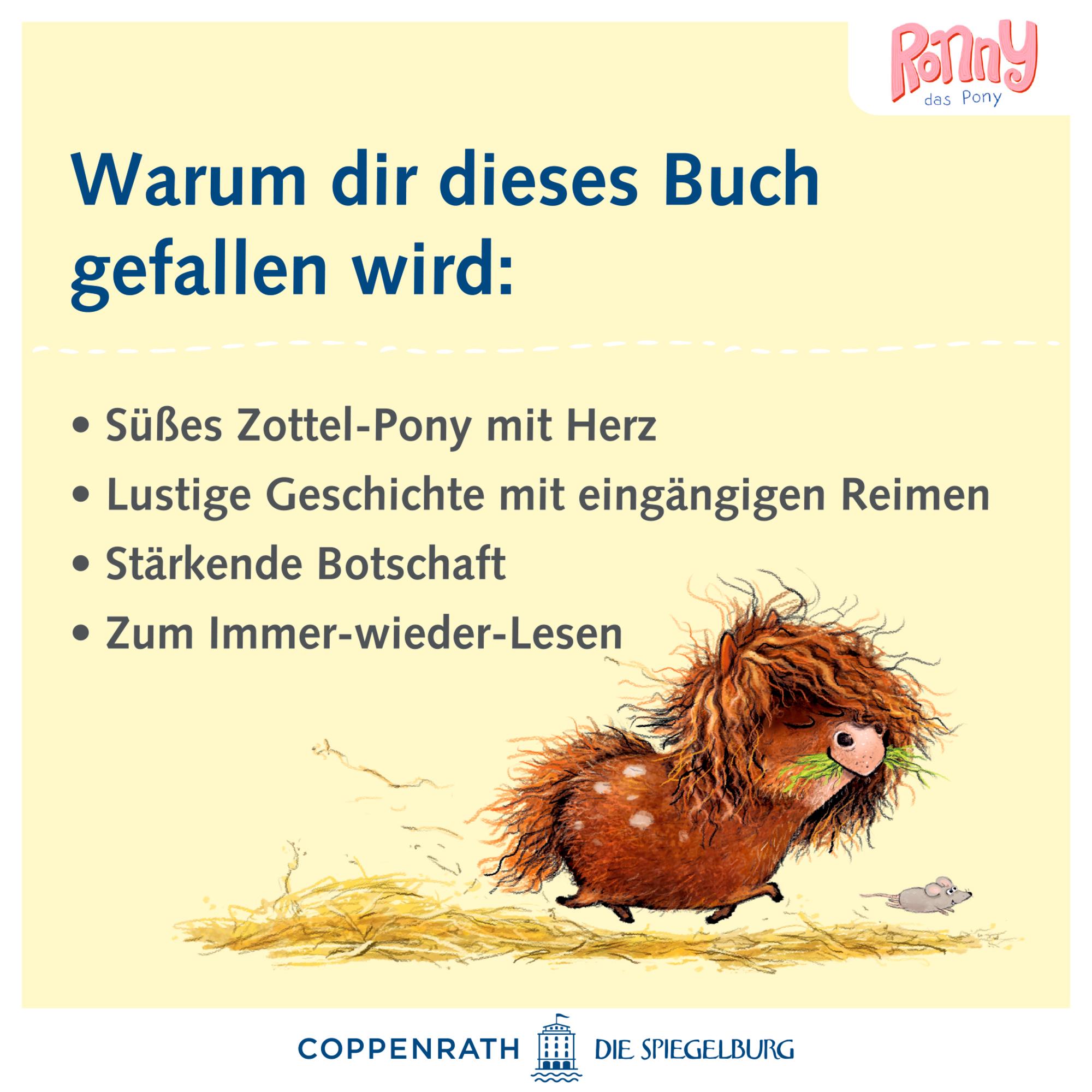 Beispielinhalt (Bild) Ronny, das Pony, und Gerd, das Pferd