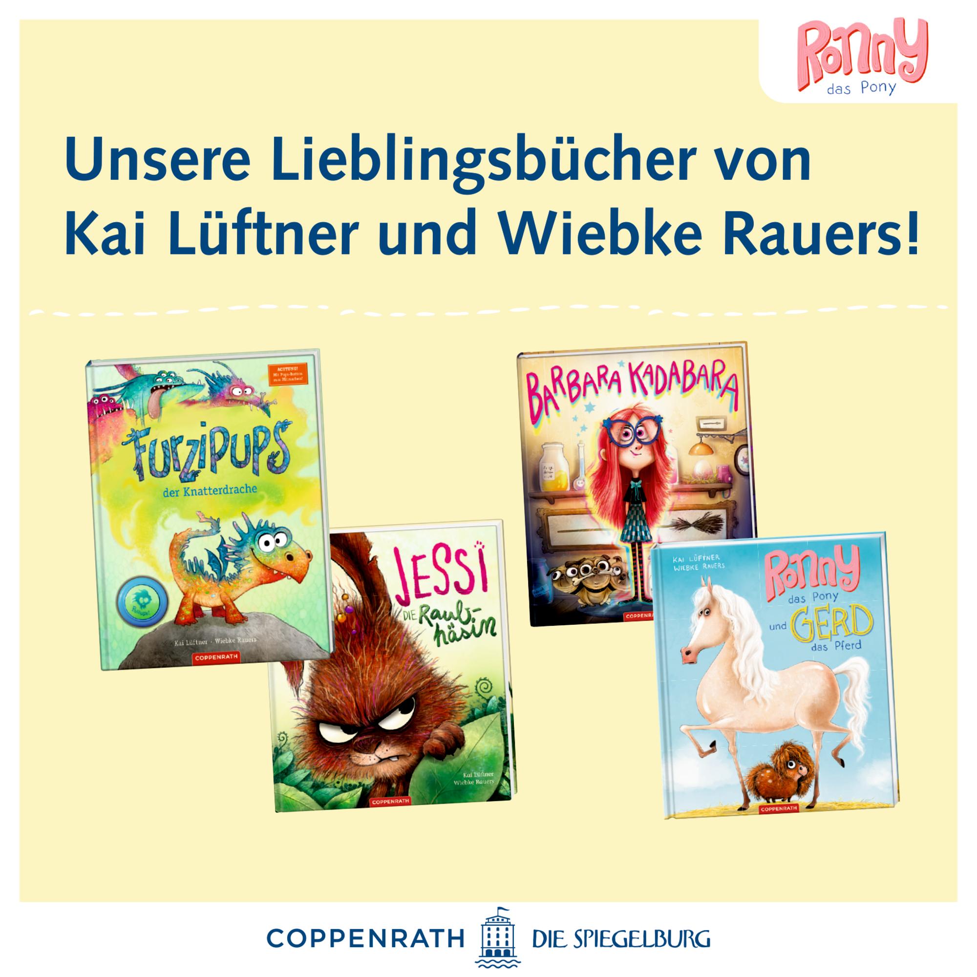 Beispielinhalt (Bild) Ronny, das Pony, und Gerd, das Pferd