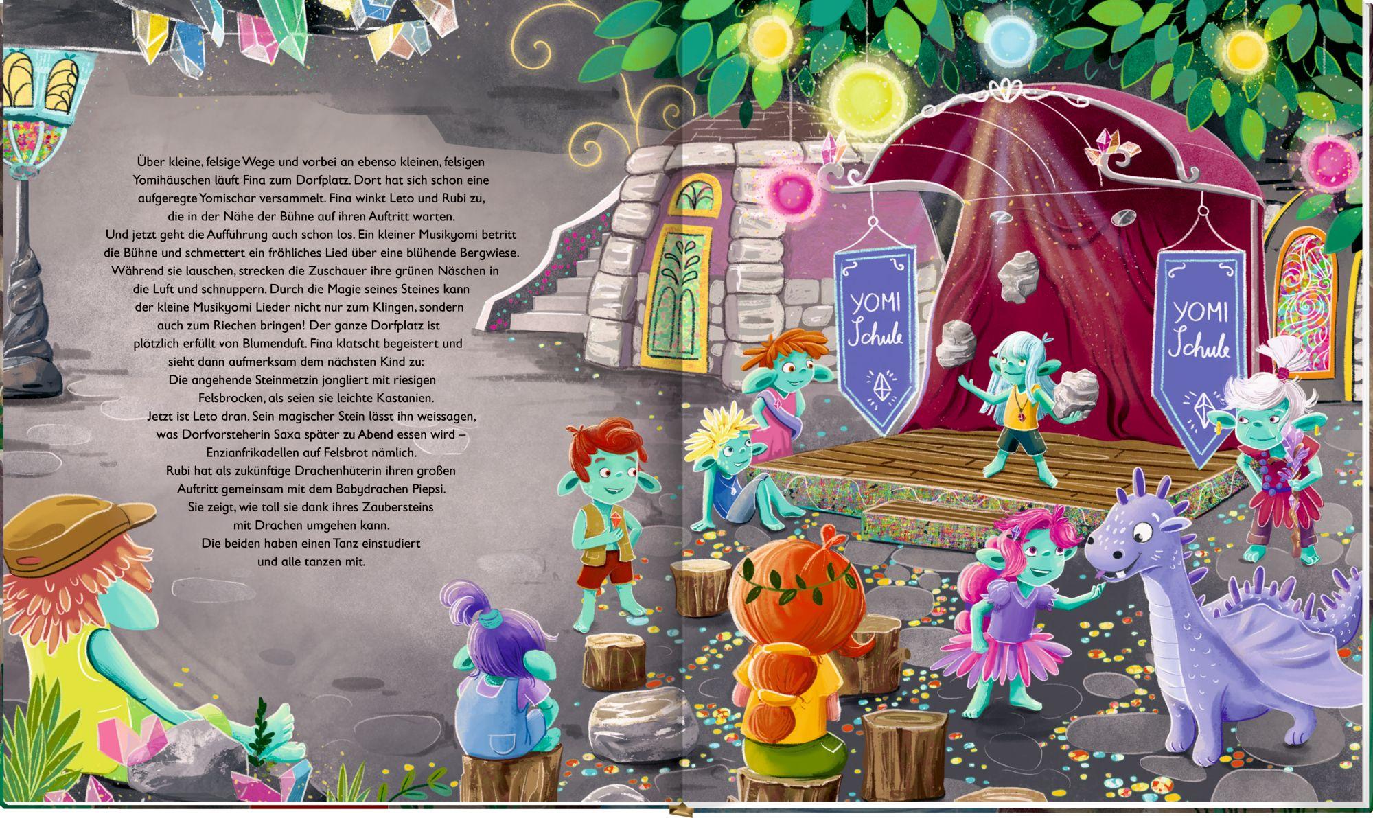 Beispielinhalt (Bild) Fina & die Yomis - Das magische Hexenkraut (Bd. 2)