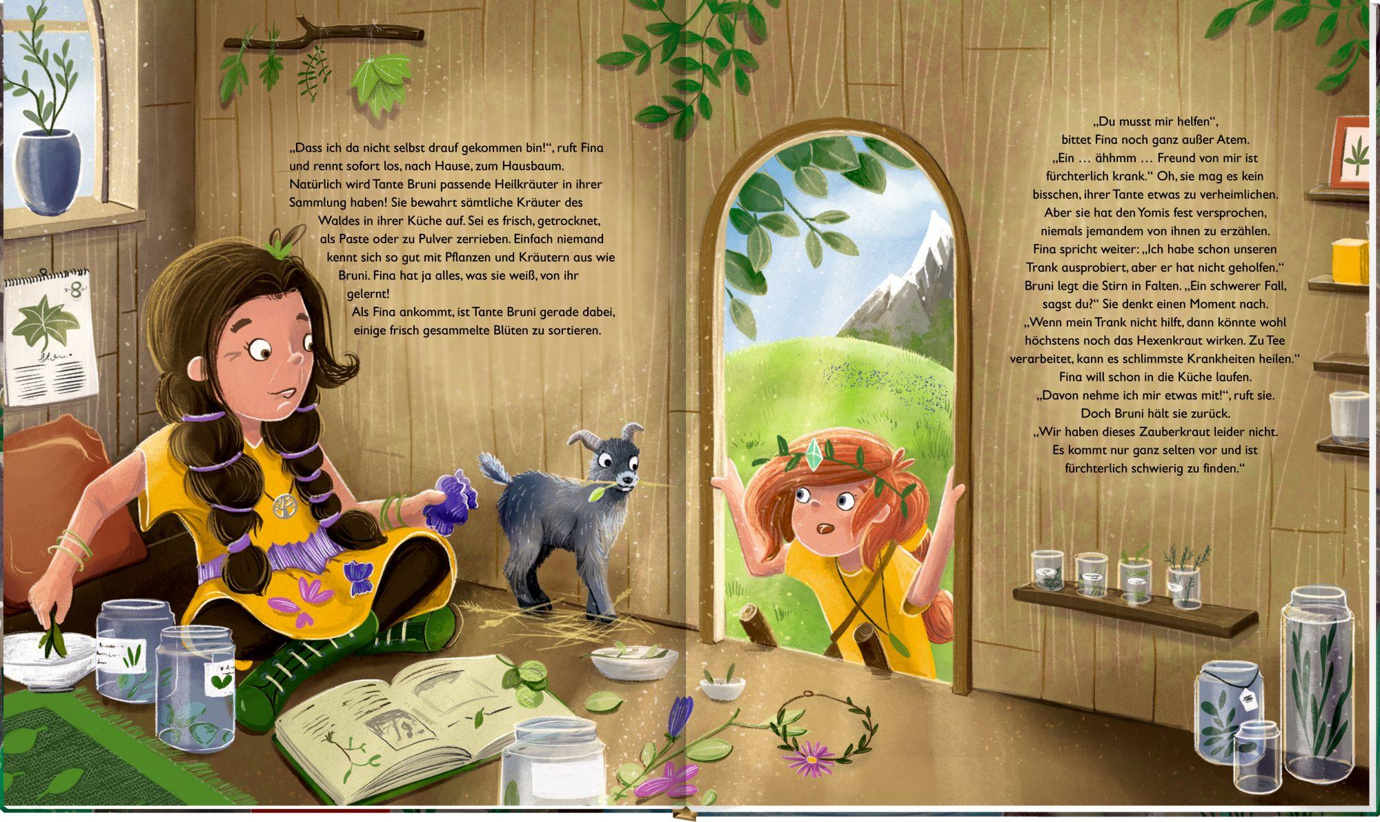 Beispielinhalt (Bild) Fina & die Yomis - Das magische Hexenkraut (Bd. 2)