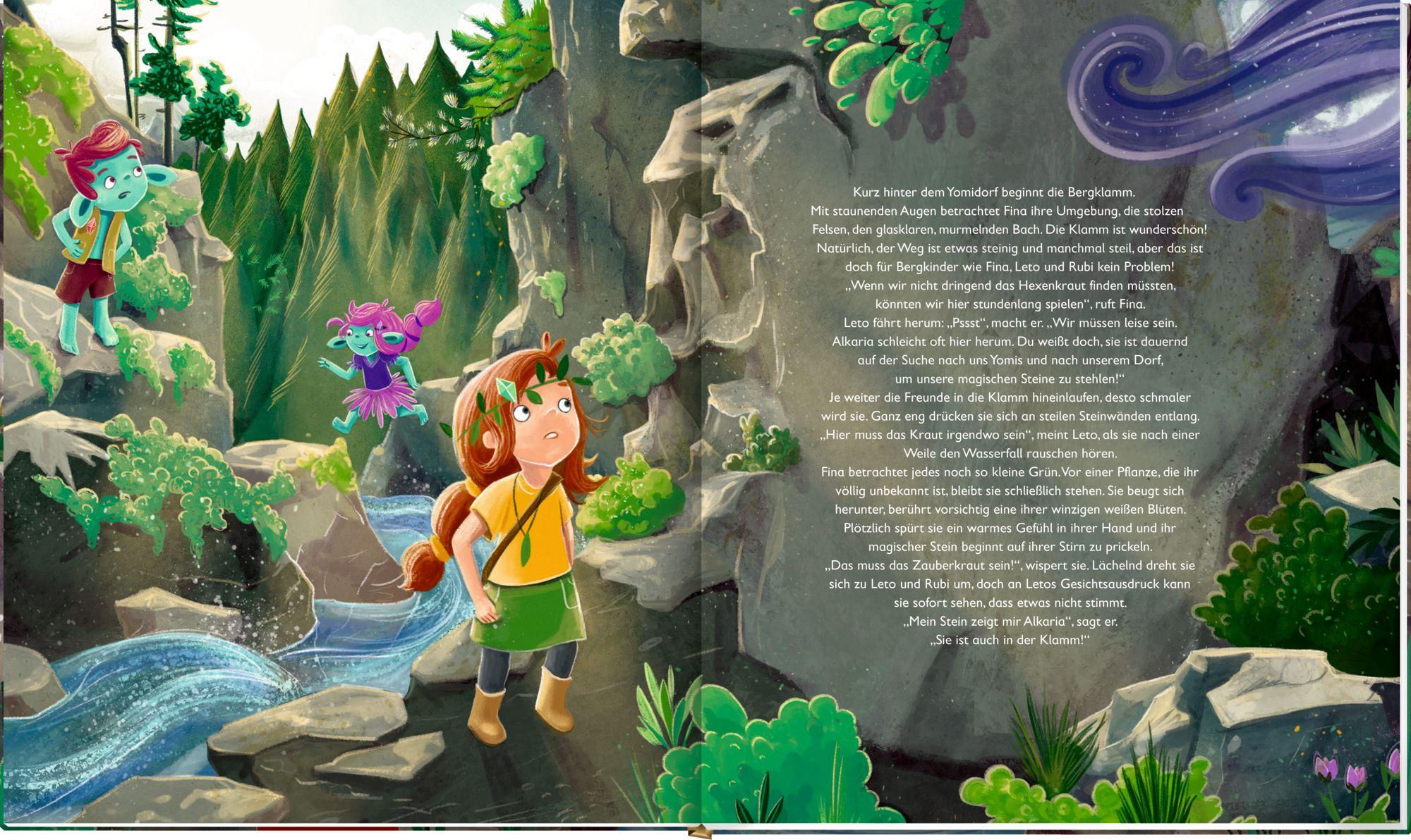 Beispielinhalt (Bild) Fina & die Yomis - Das magische Hexenkraut (Bd. 2)