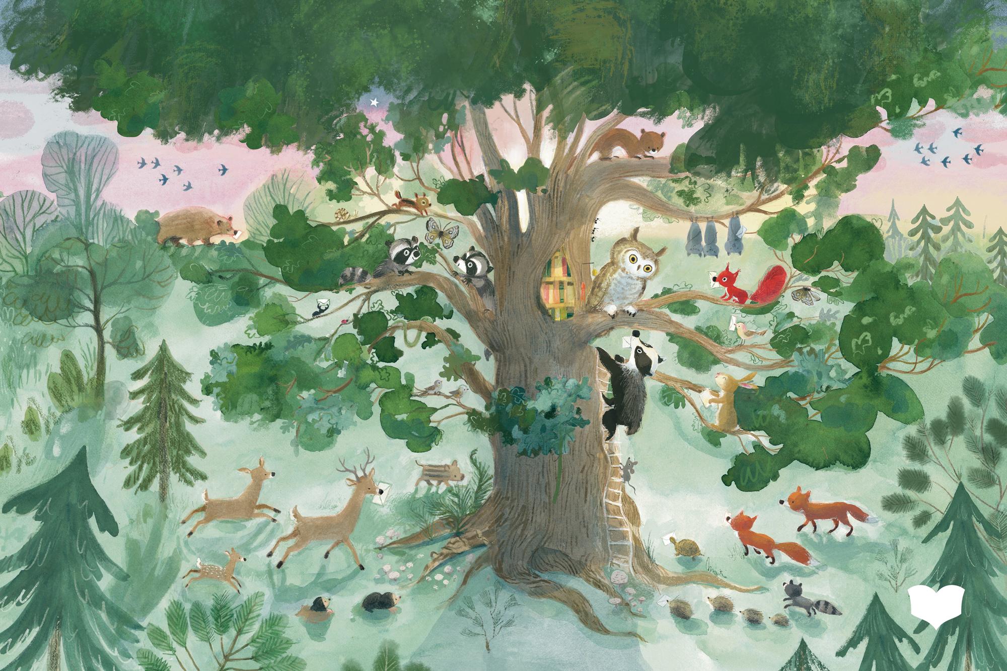 Beispielinhalt (Bild) Uhuwe liest vor