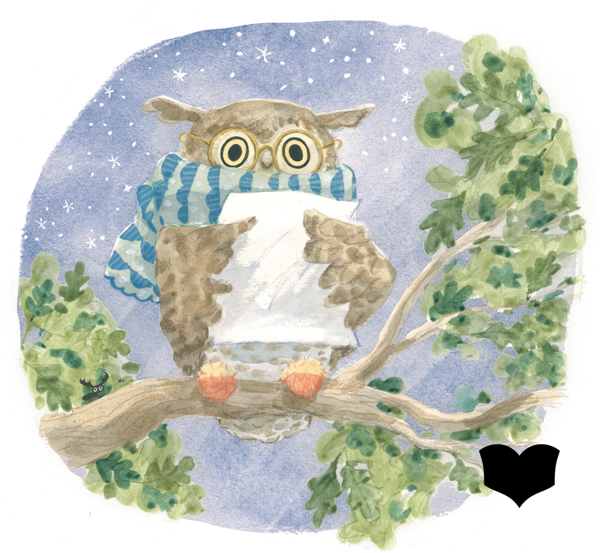 Beispielinhalt (Bild) Uhuwe liest vor