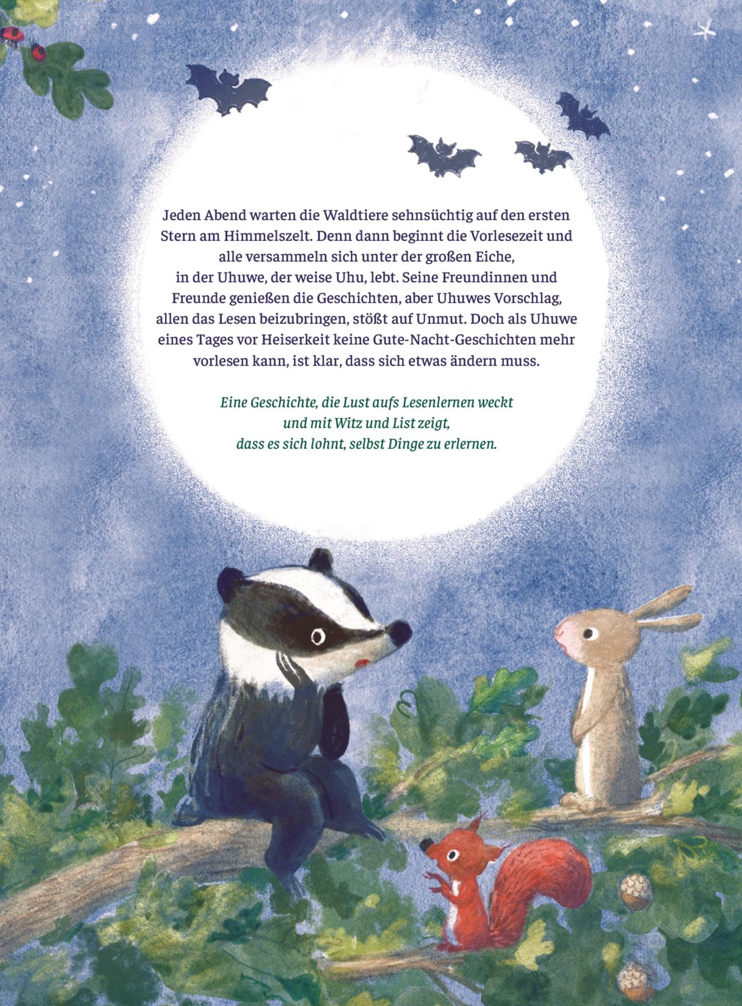 Rückseitencover Uhuwe liest vor