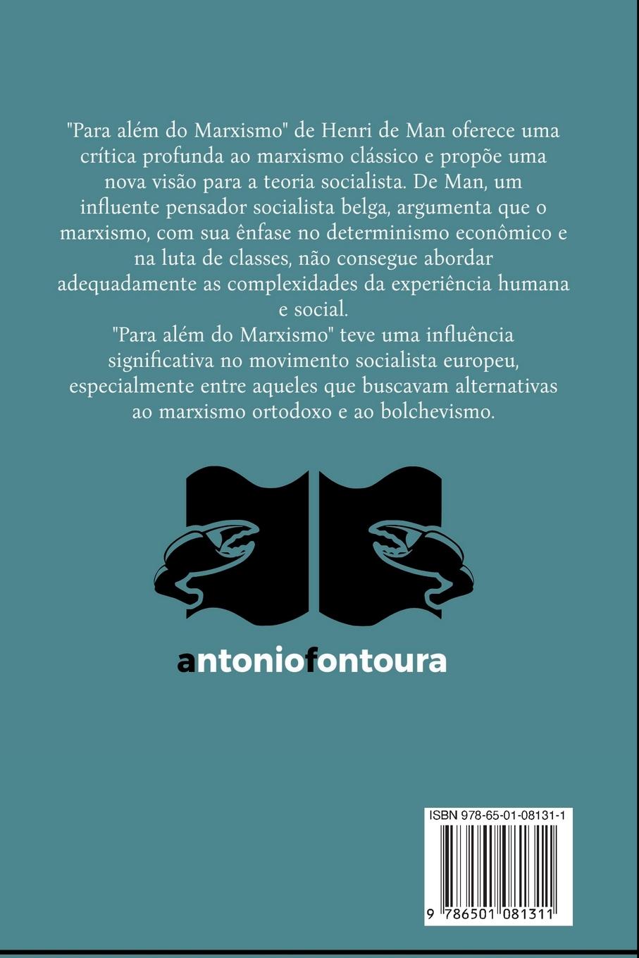 Rückseitencover Para Além Do Marxismo