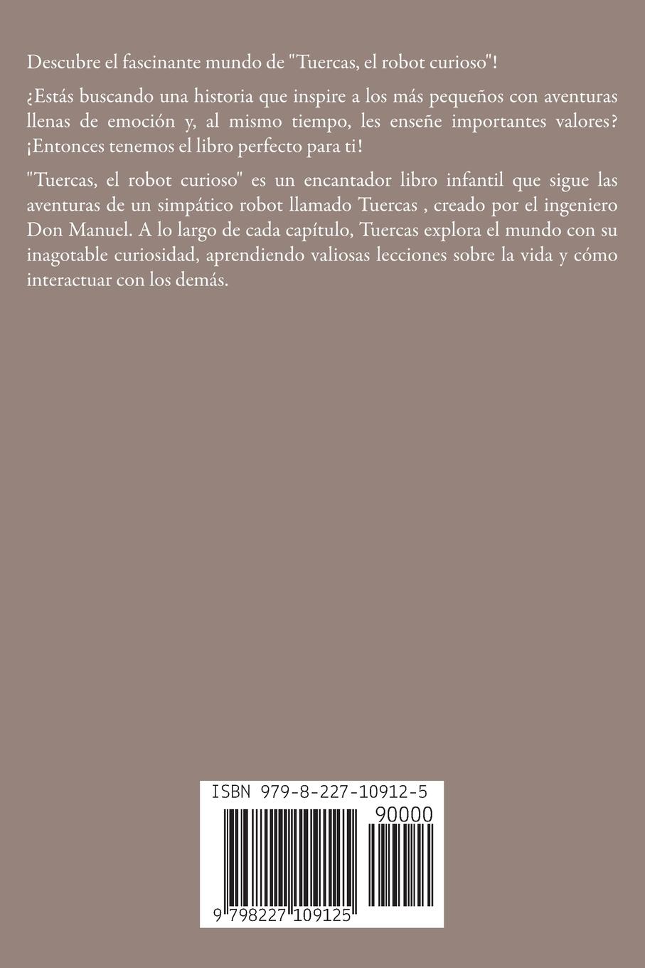 Rückseitencover Tuercas el Robot Curioso