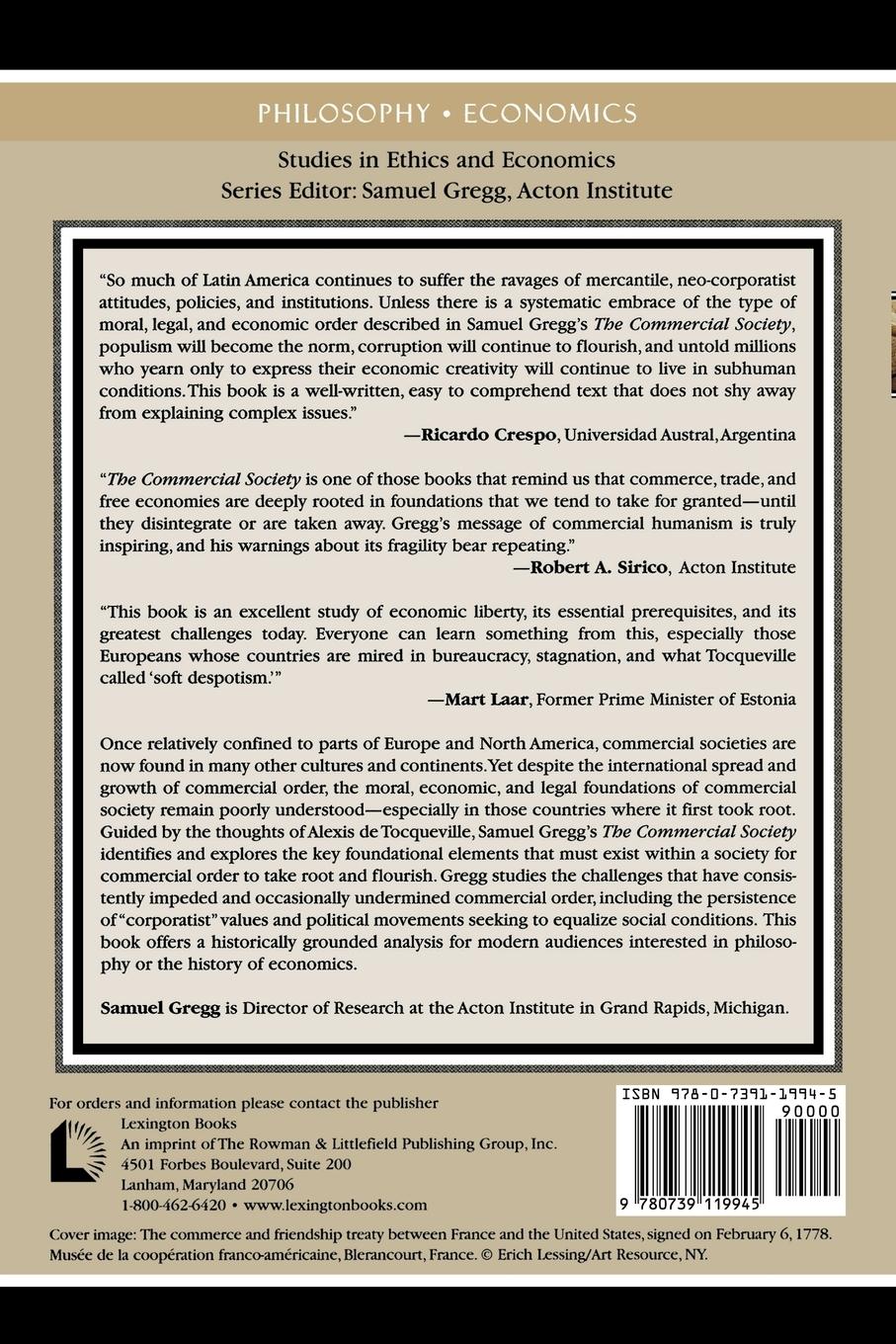 Rückseitencover Commercial Society