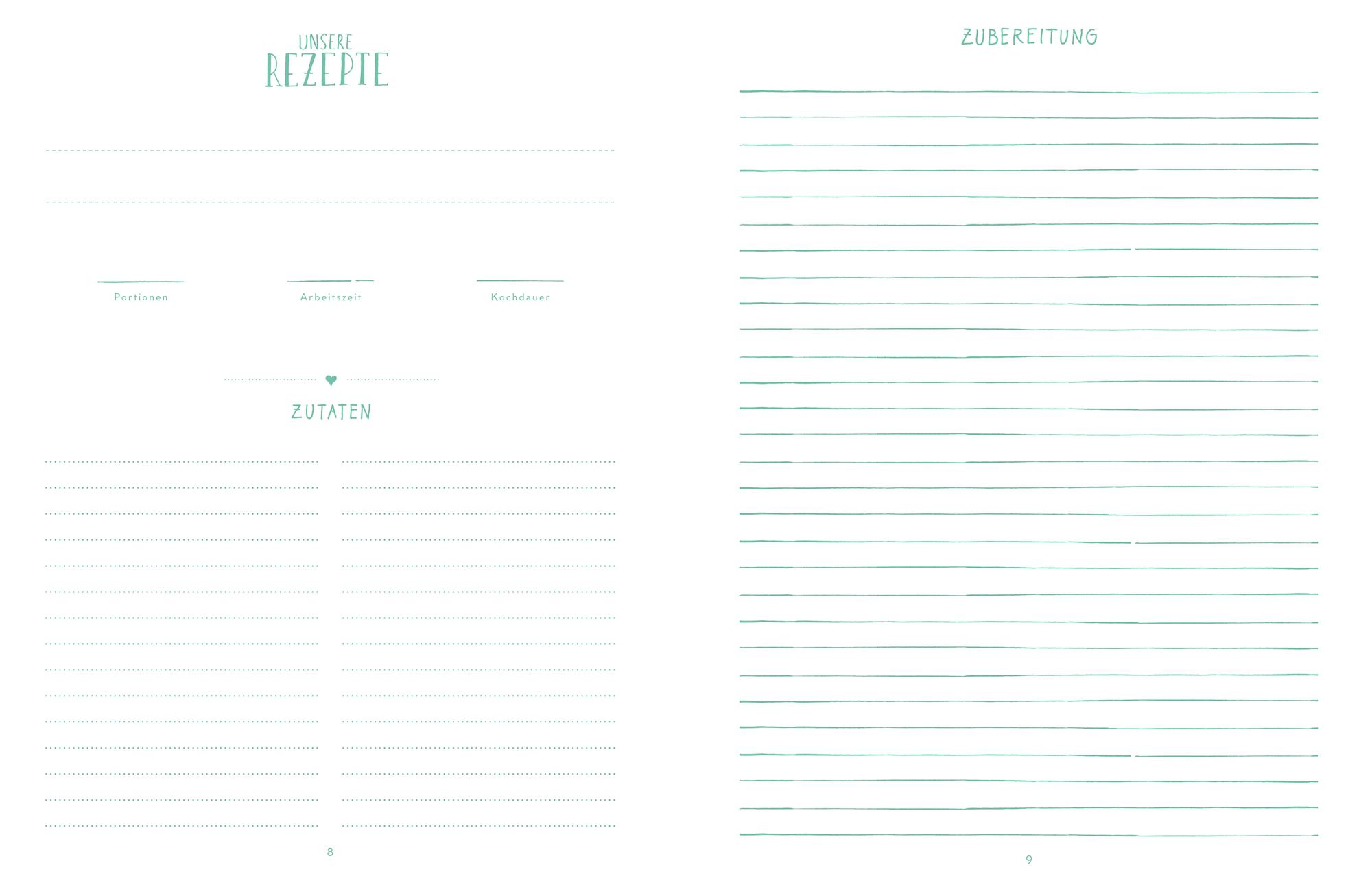Beispielinhalt (Bild) Unsere liebsten Rezepte - always & forever
