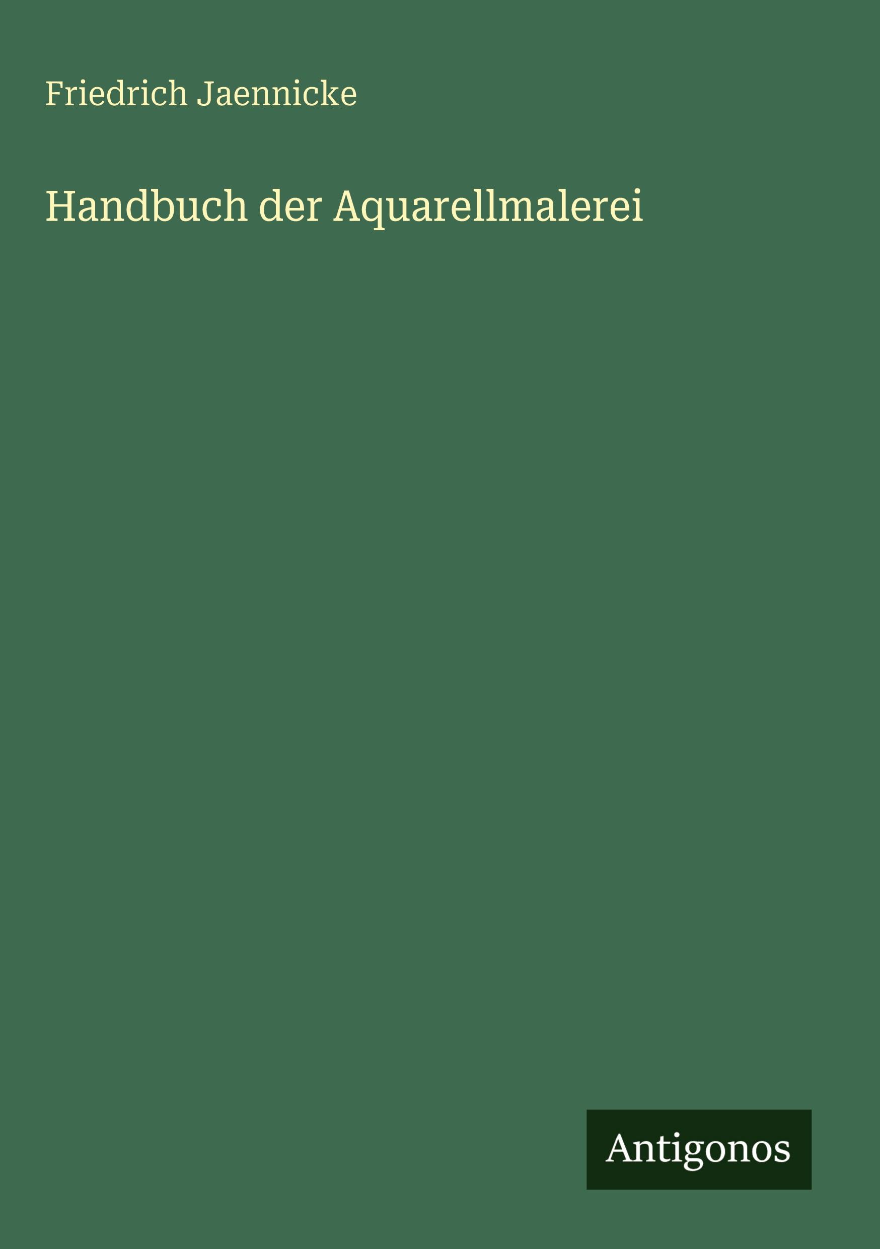 Vorderes Coverbild Handbuch der Aquarellmalerei