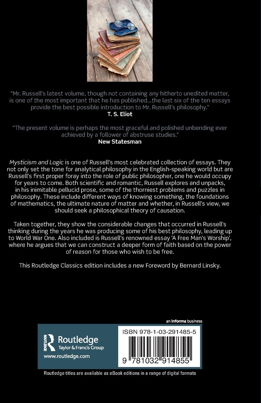 Rückseitencover Mysticism and Logic