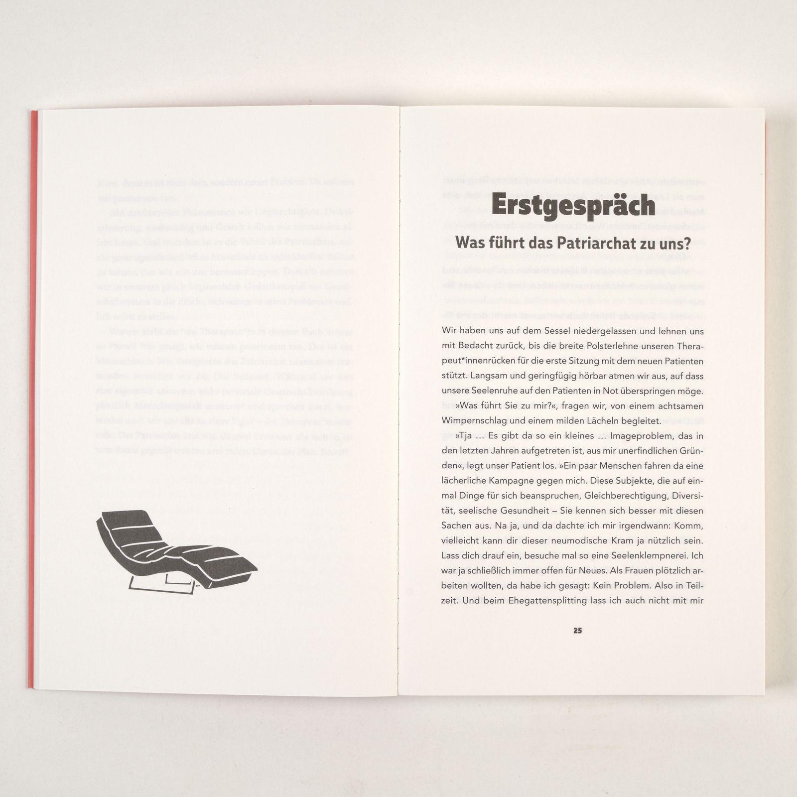 Beispielinhalt (Bild) Wenn das Patriarchat in Therapie geht