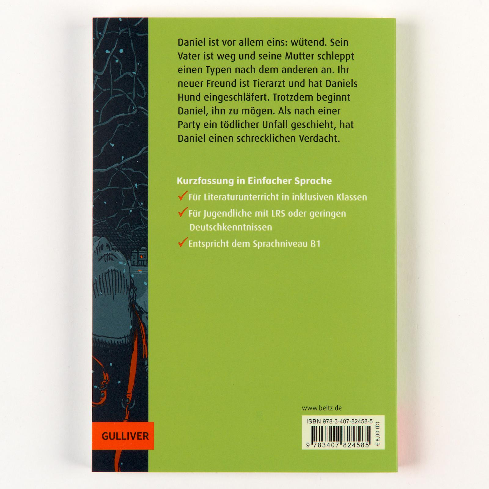 Rückseitencover Kurzfassung in Einfacher Sprache. Krummer Hund