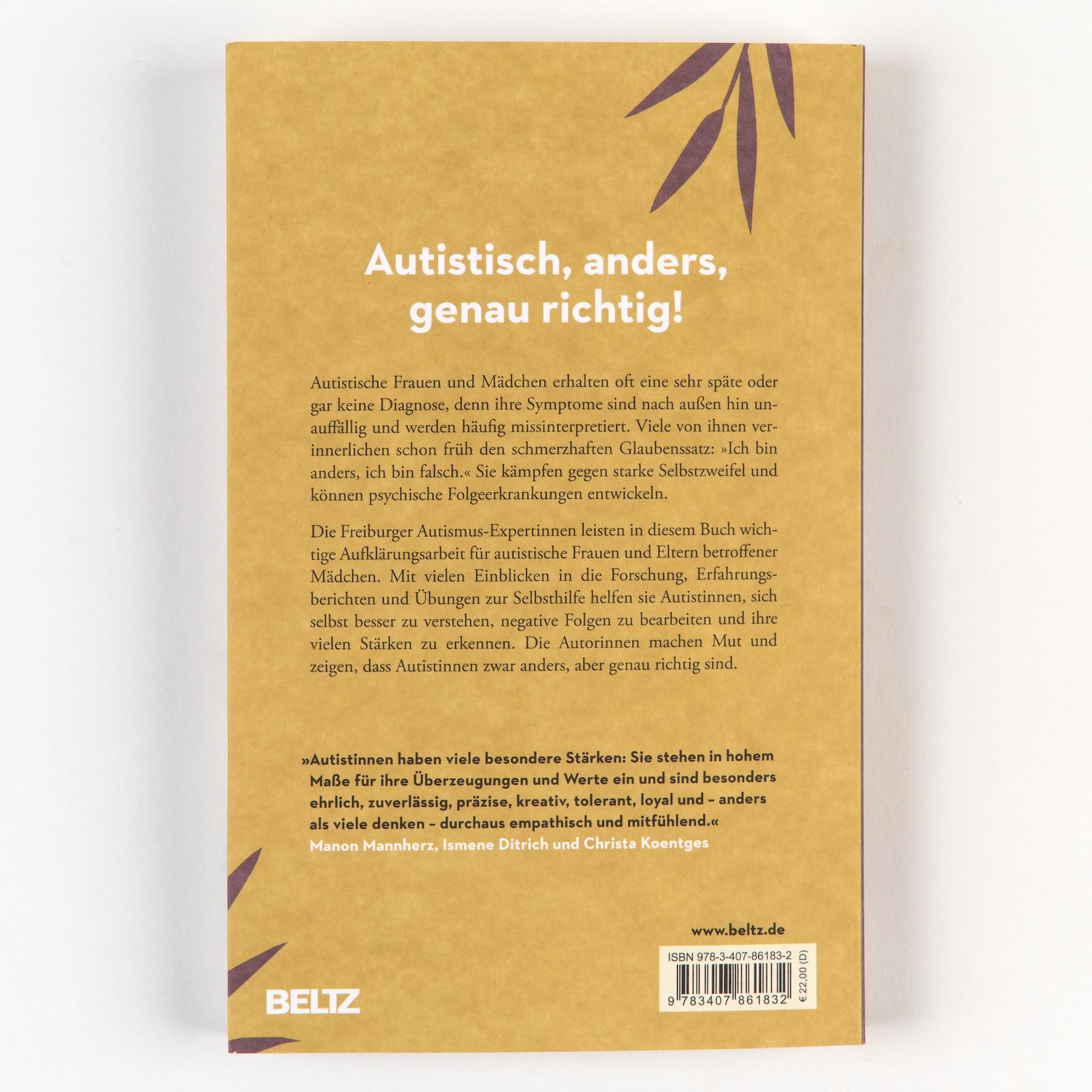 Rückseitencover Die Welt autistischer Frauen und Mädchen