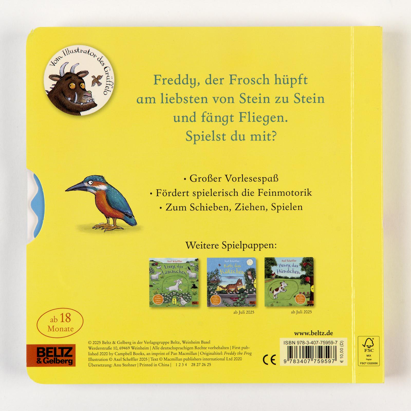 Rückseitencover Freddy, der Frosch