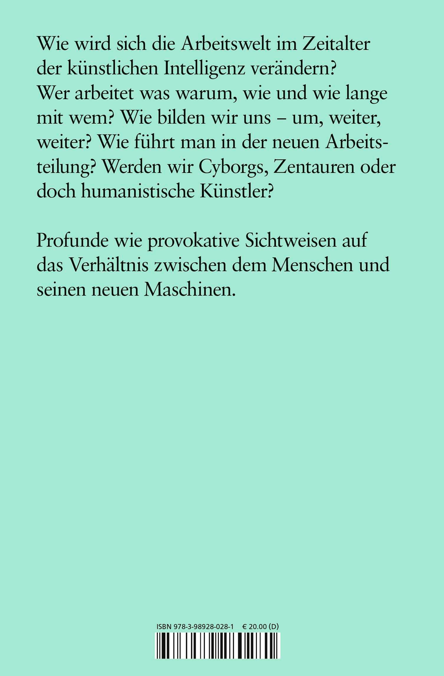 Rückseitencover Die Arbeit