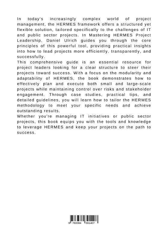 Rückseitencover Mastering HERMES Project Leadership:  A Comprehensive Guide