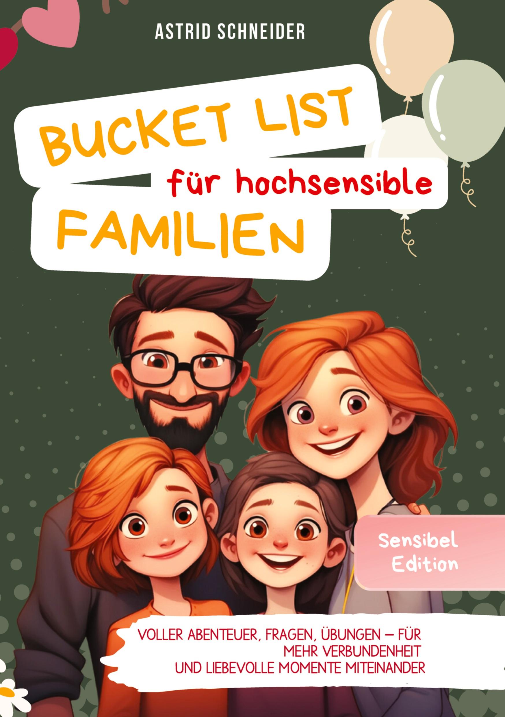 Vorderes Coverbild Die Bucket List für hochsensible Familien. Voller Abenteuer, Fragen und Übungen.