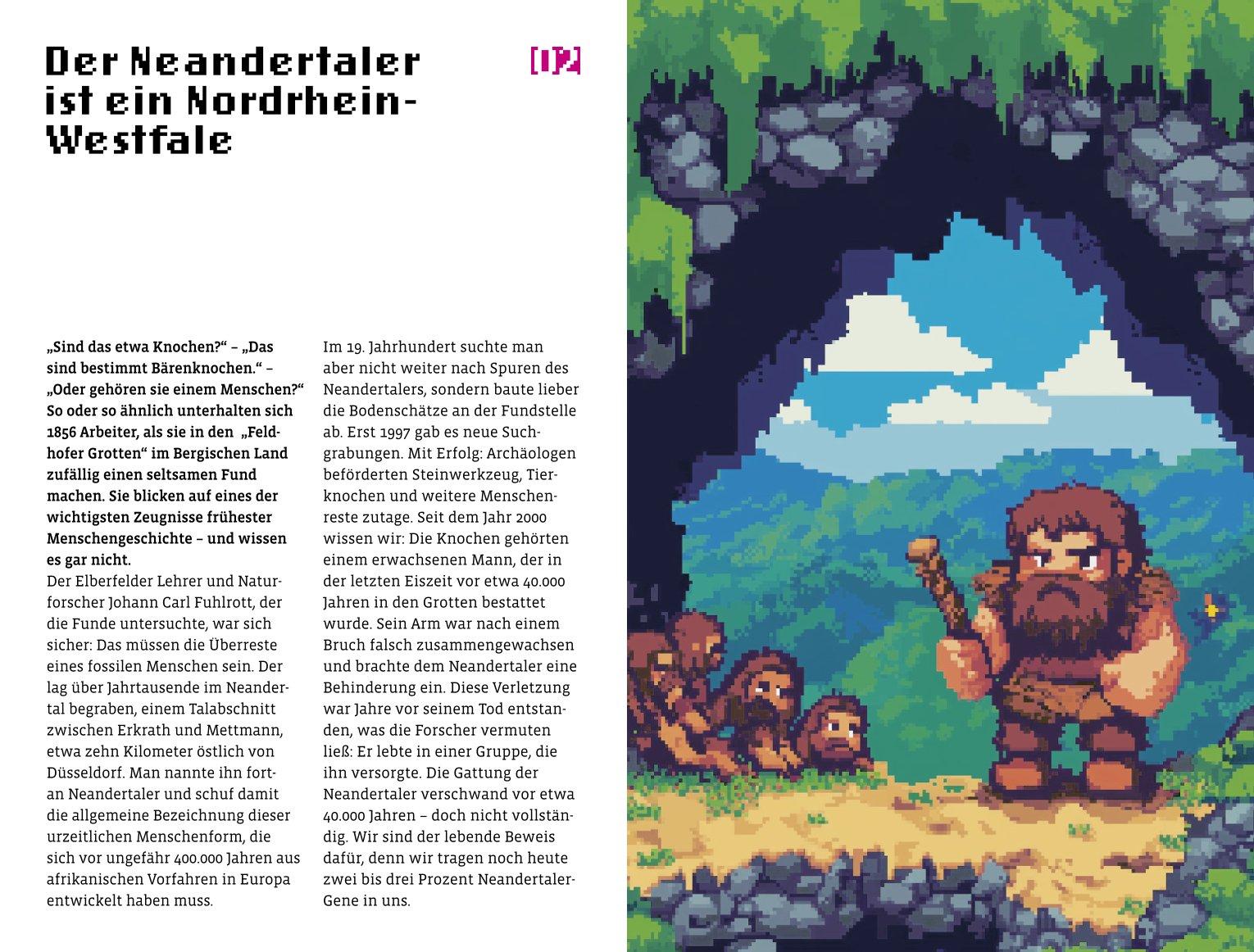 Beispielinhalt (Bild) Vom Neandertal zur Gamescom. 33 Short Stories aus NRW