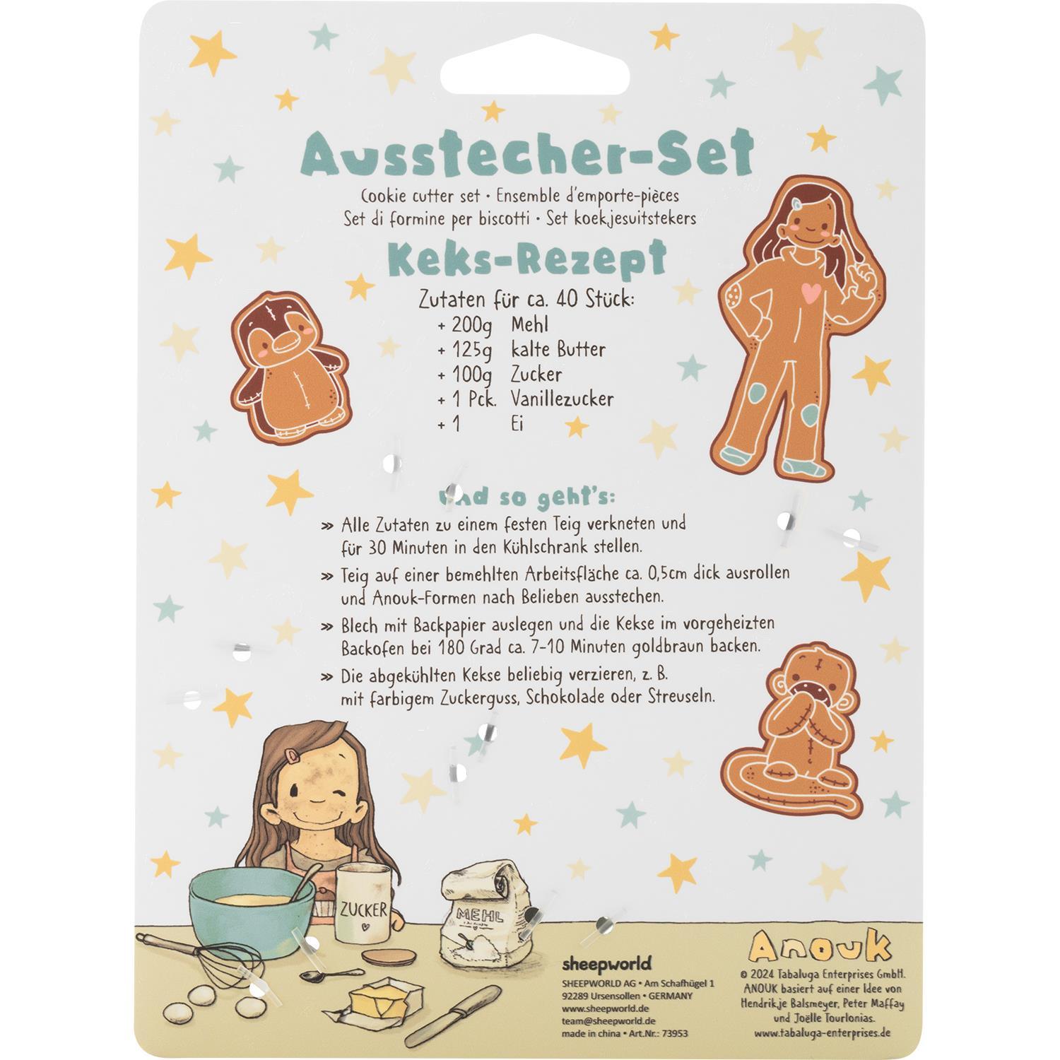 Beispielinhalt (Bild) Ausstecher Set Motiv 'Anouk'