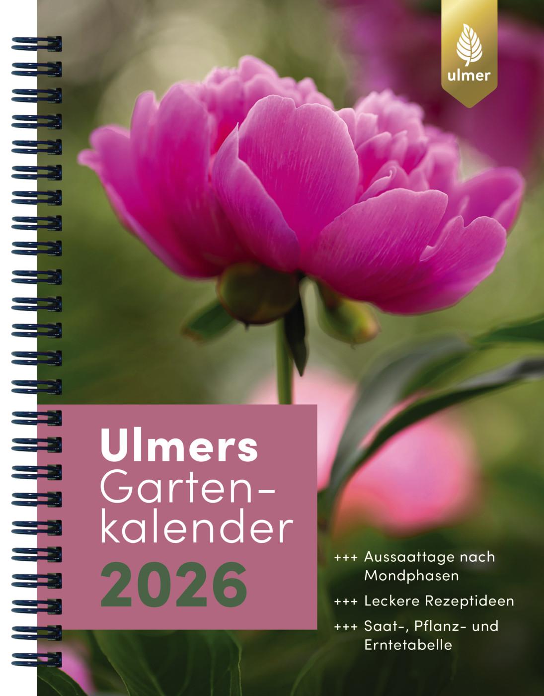 Vorderes Coverbild Ulmers Gartenkalender 2026