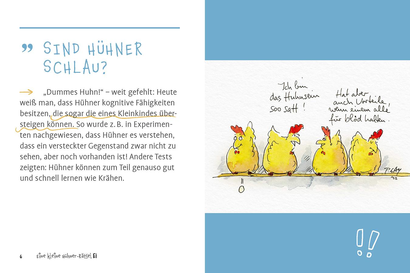 Beispielinhalt (Bild) Eine kleine Hühner-RätselEI