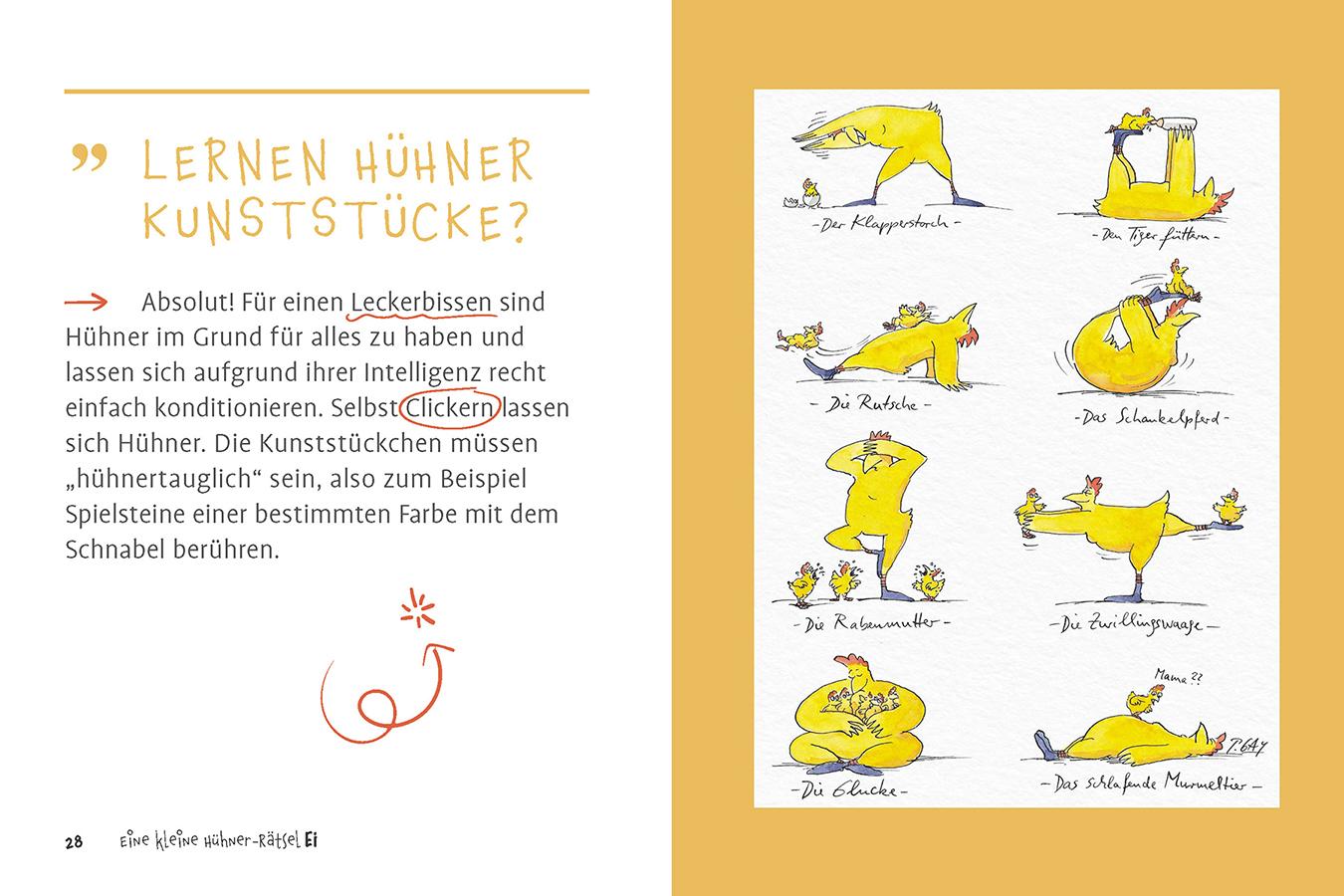 Beispielinhalt (Bild) Eine kleine Hühner-RätselEI