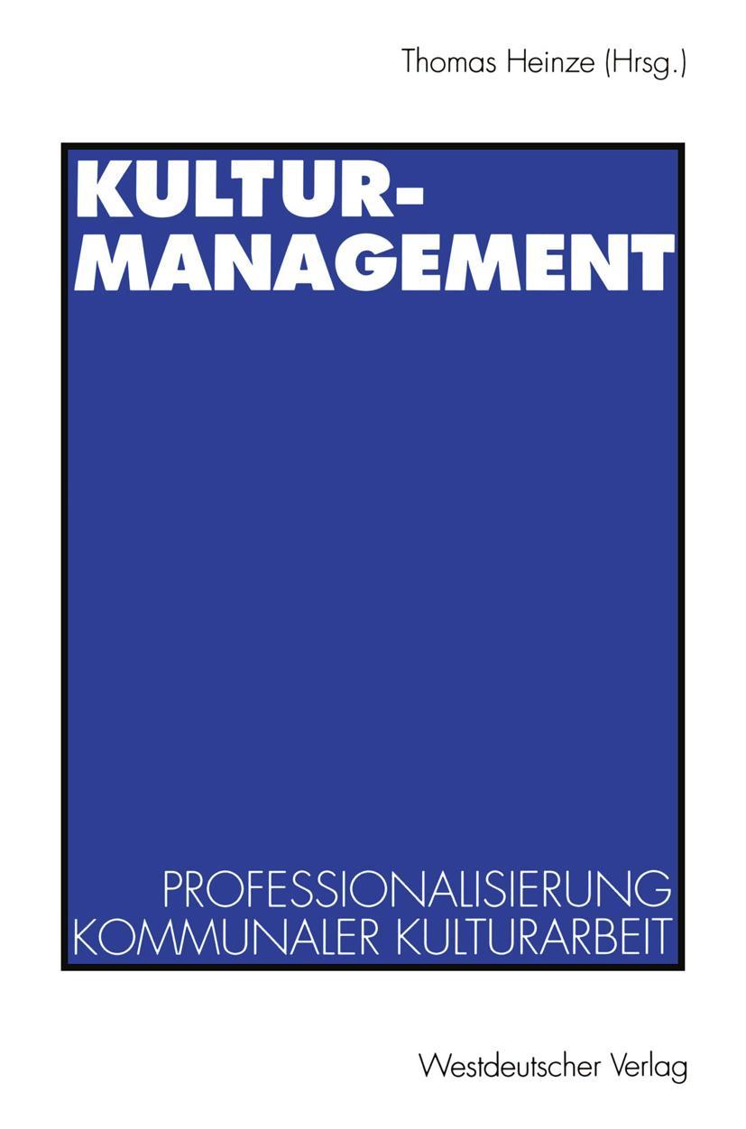 Vorderes Coverbild Kulturmanagement