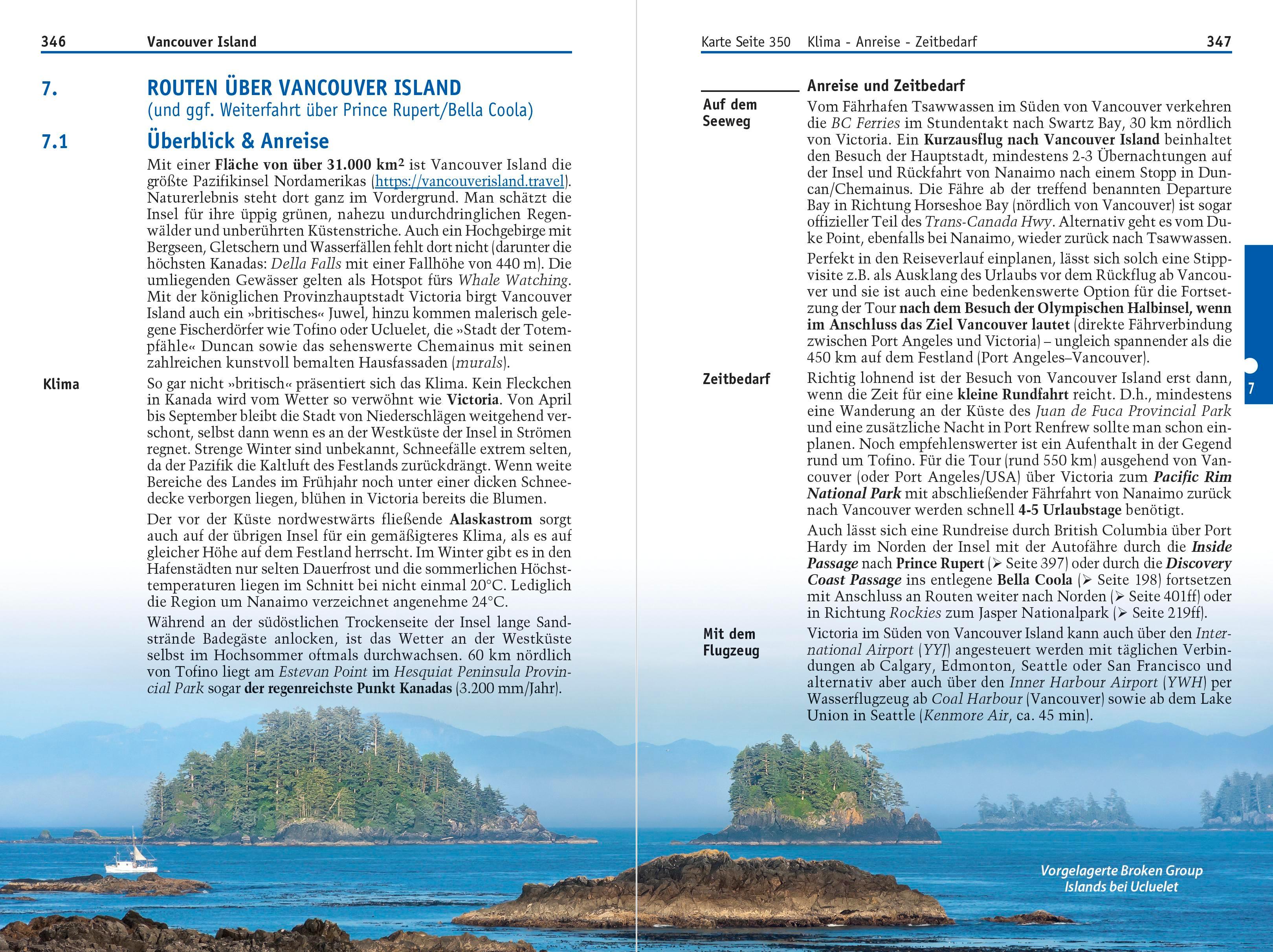 Beispielinhalt (Bild) Reise Know-How Reiseführer Kanada Westen mit Alaska