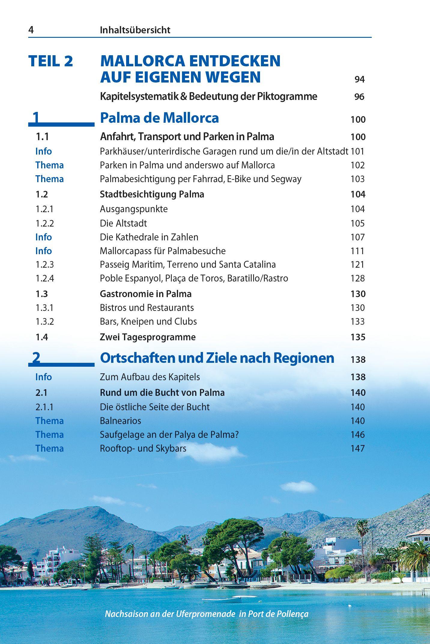 Beispielinhalt (Bild) Reise Know-How Reiseführer Mallorca