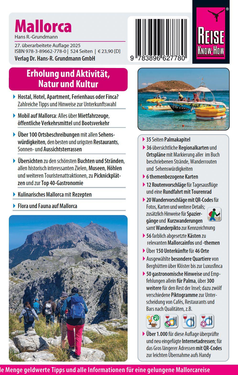 Beispielinhalt (Bild) Reise Know-How Reiseführer Mallorca