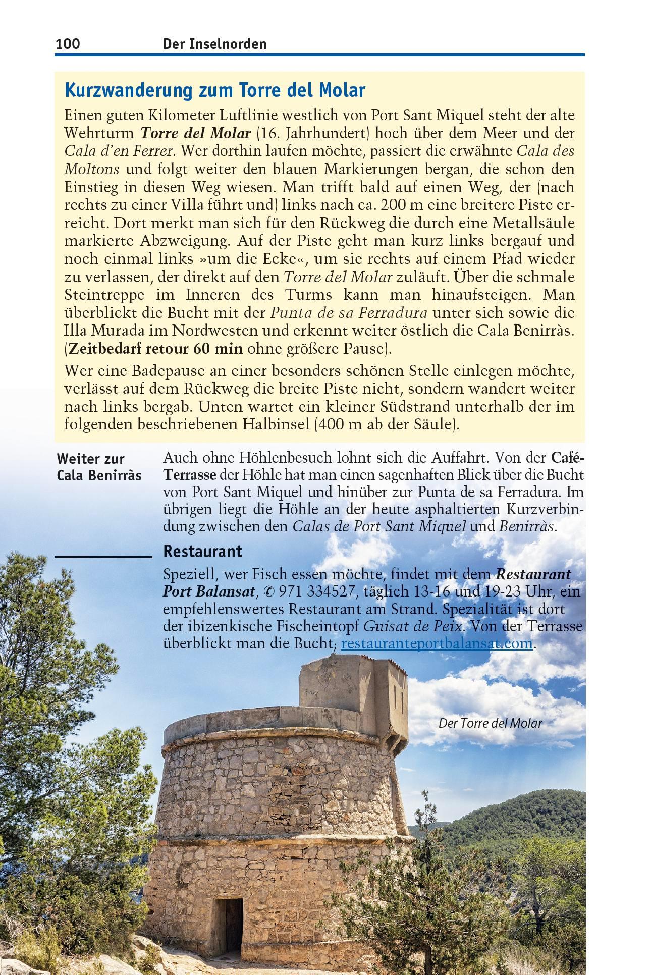 Beispielinhalt (Bild) Reise Know-How Reiseführer Ibiza mit Formentera