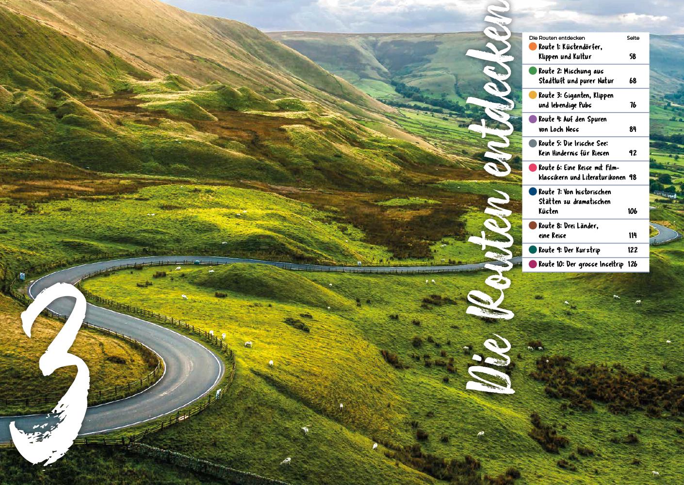 Beispielinhalt (Bild) Reise Know-How Roadtrip Handbuch Britische Inseln