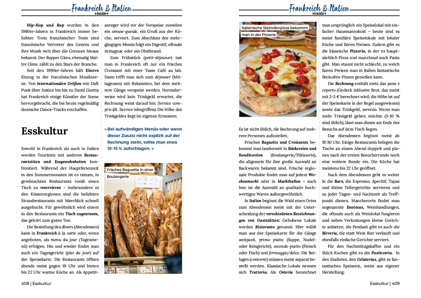 Beispielinhalt (Bild) Reise Know-How Roadtrip Handbuch Südfrankreich & Norditalien