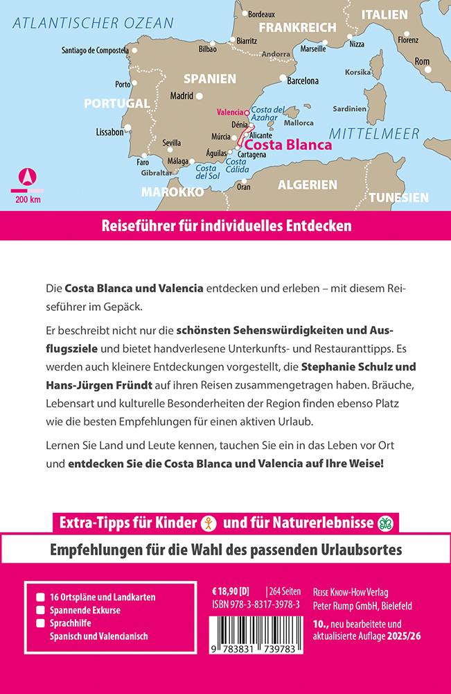 Beispielinhalt (Bild) Reise Know-How Reiseführer Costa Blanca mit Valencia