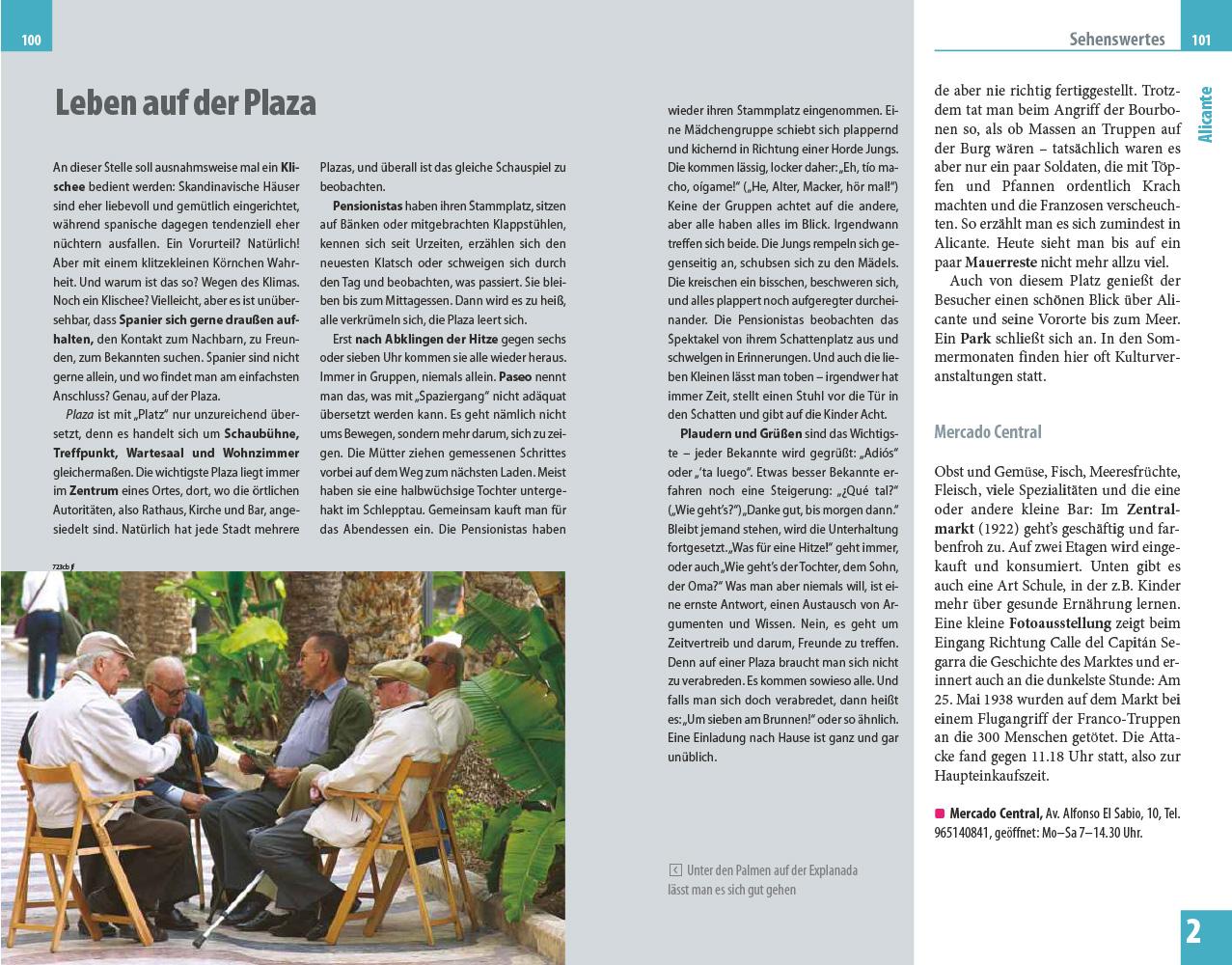 Beispielinhalt (Bild) Reise Know-How Reiseführer Costa Blanca mit Valencia