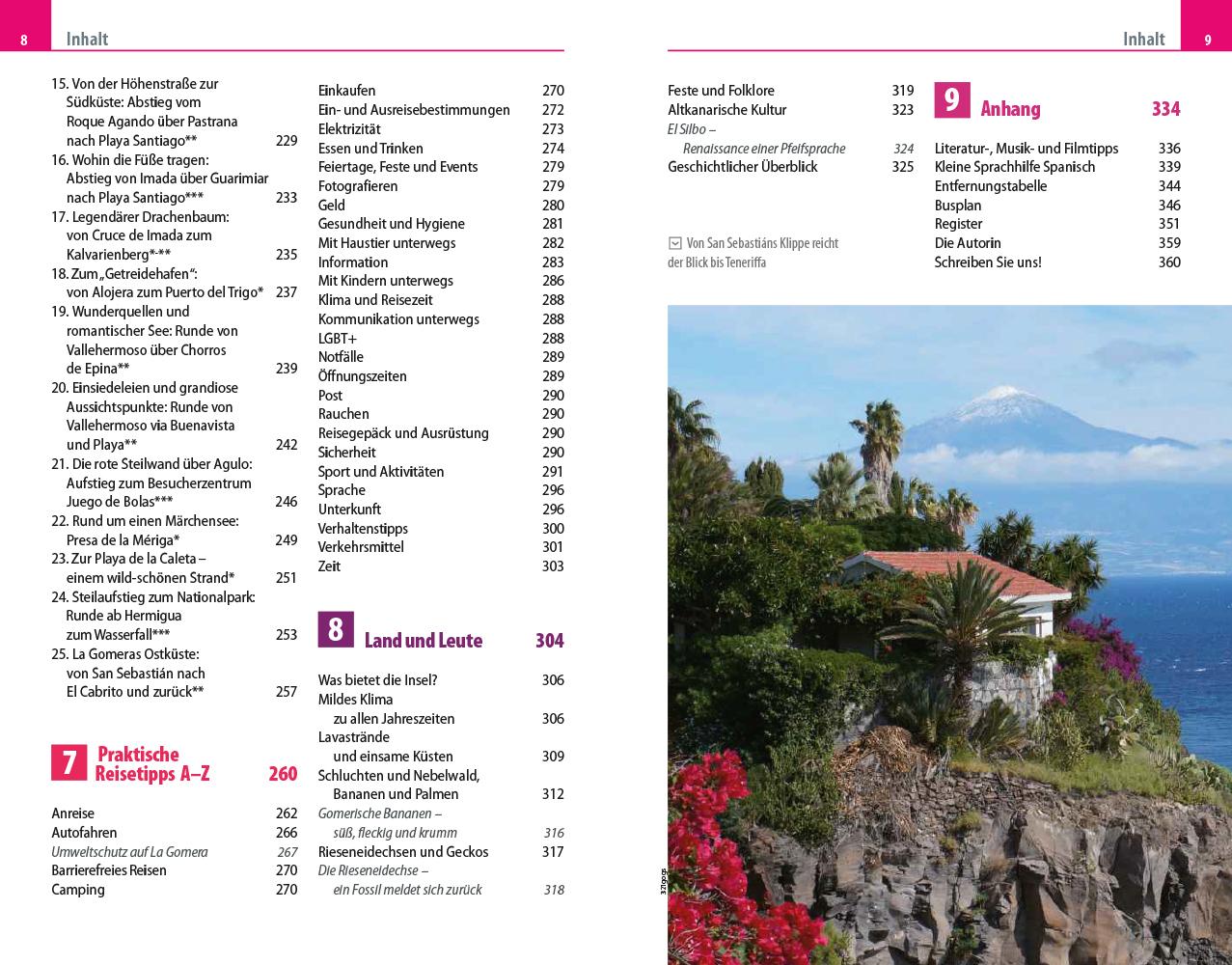 Beispielinhalt (Bild) Reise Know-How Reiseführer La Gomera