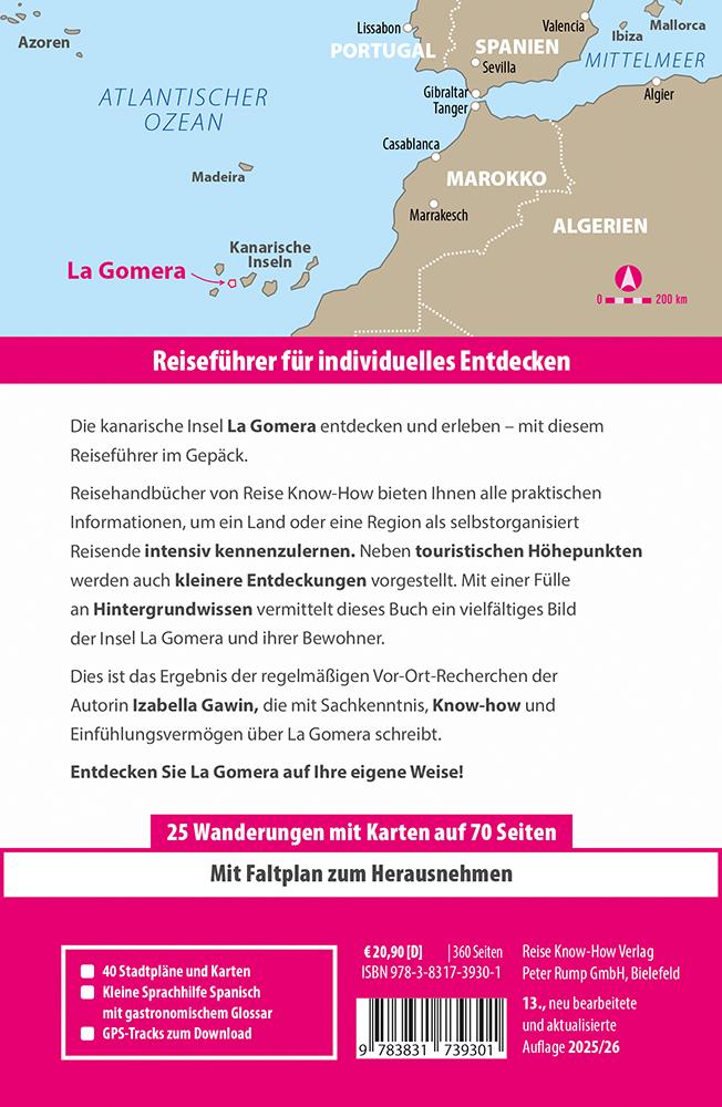 Rückseitencover Reise Know-How Reiseführer La Gomera