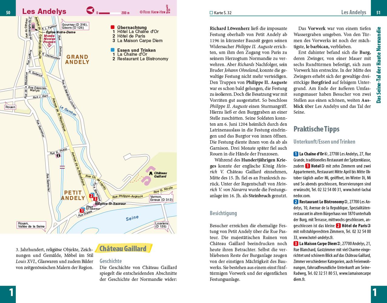 Beispielinhalt (Bild) Reise Know-How Reiseführer Normandie