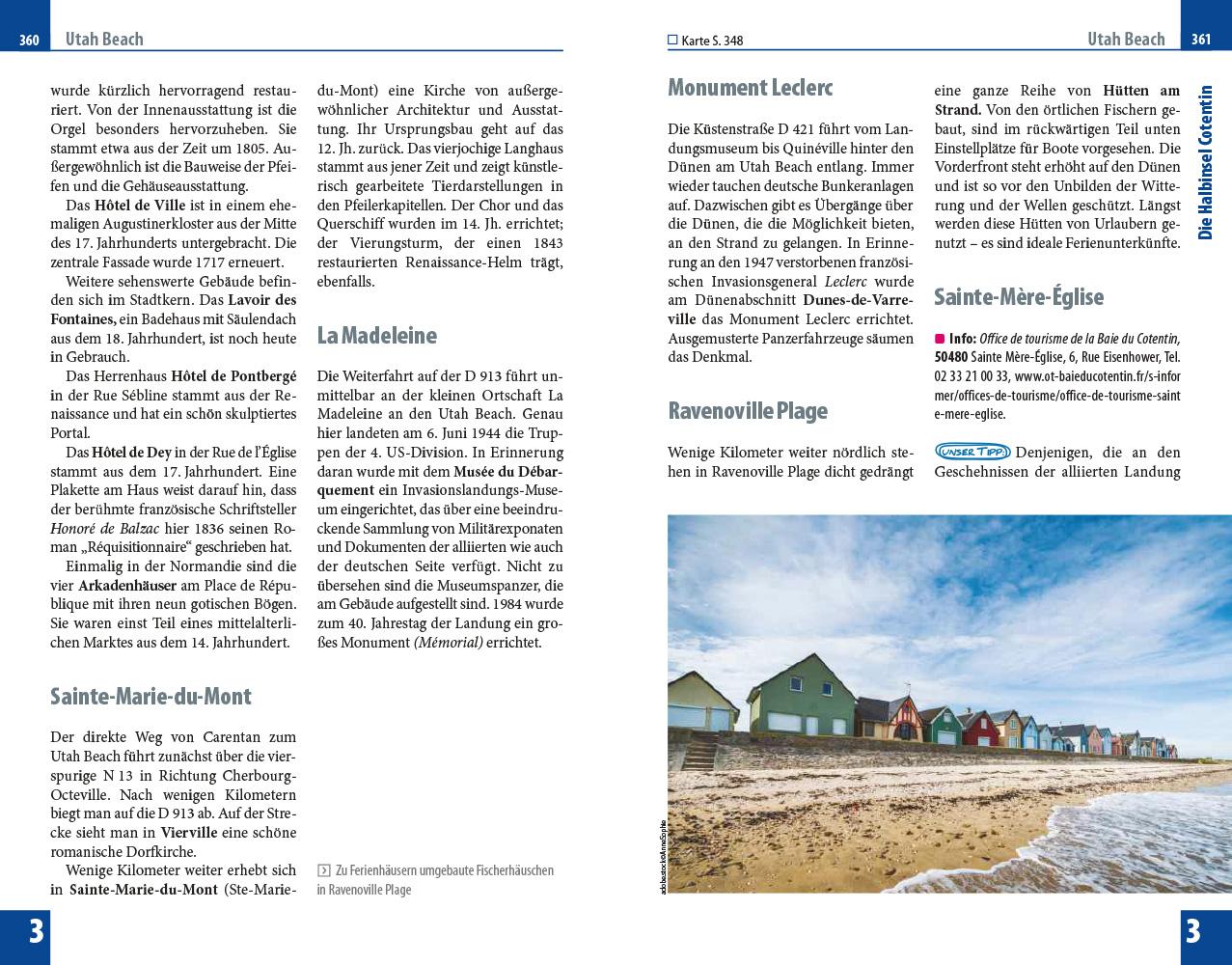 Beispielinhalt (Bild) Reise Know-How Reiseführer Normandie