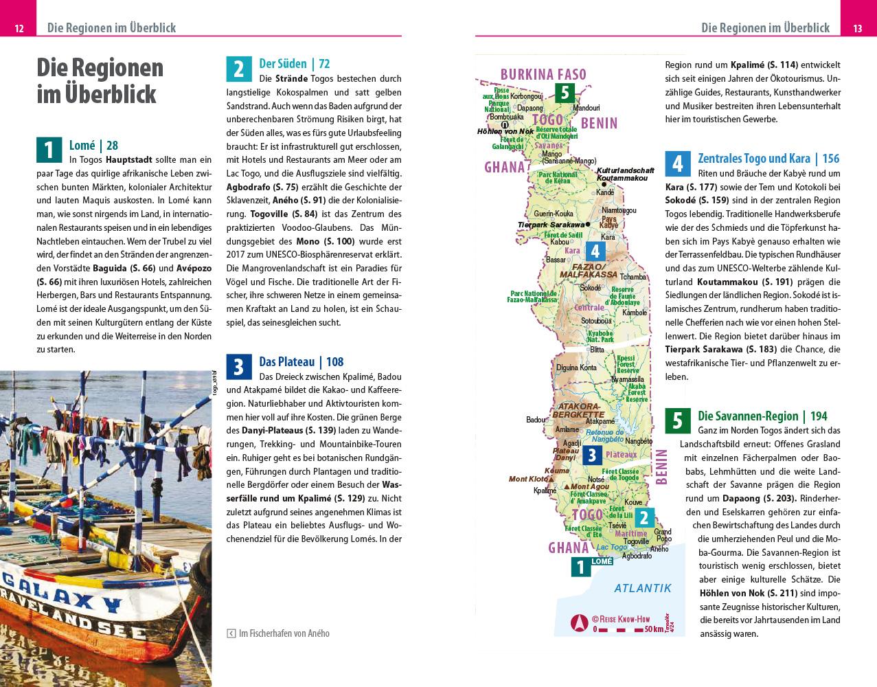 Beispielinhalt (Bild) Reise Know-How Reiseführer Togo