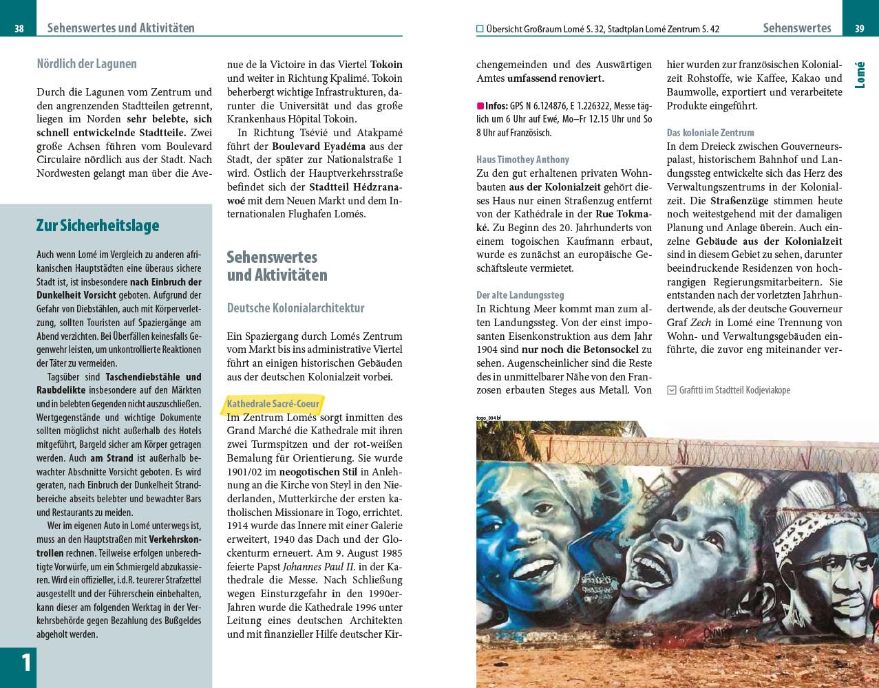 Beispielinhalt (Bild) Reise Know-How Reiseführer Togo