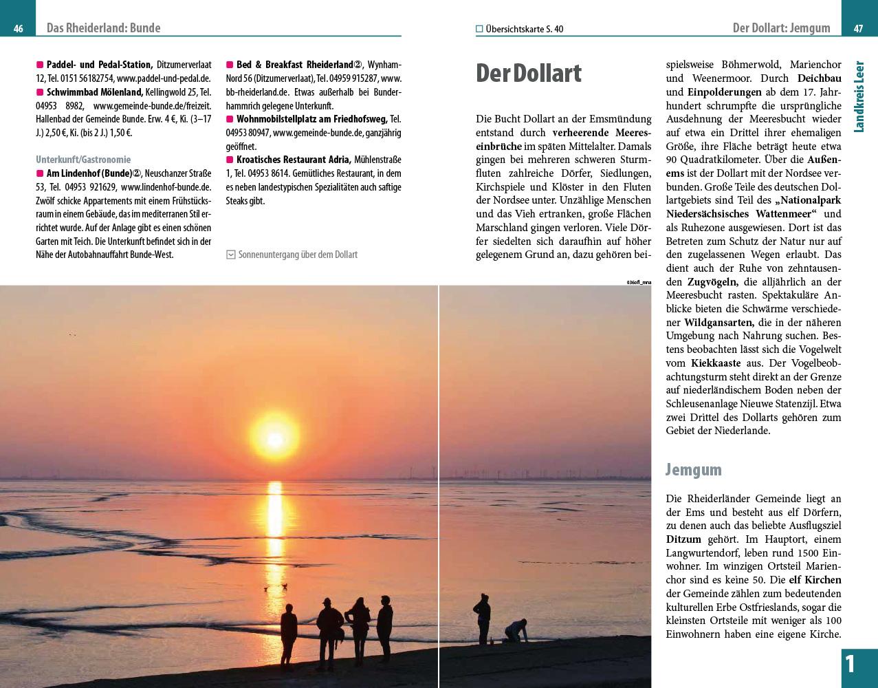 Beispielinhalt (Bild) Reise Know-How Reiseführer Ostfriesland