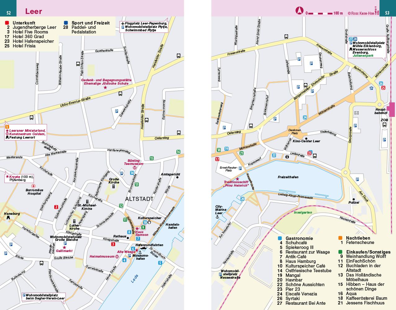 Beispielinhalt (Bild) Reise Know-How Reiseführer Ostfriesland