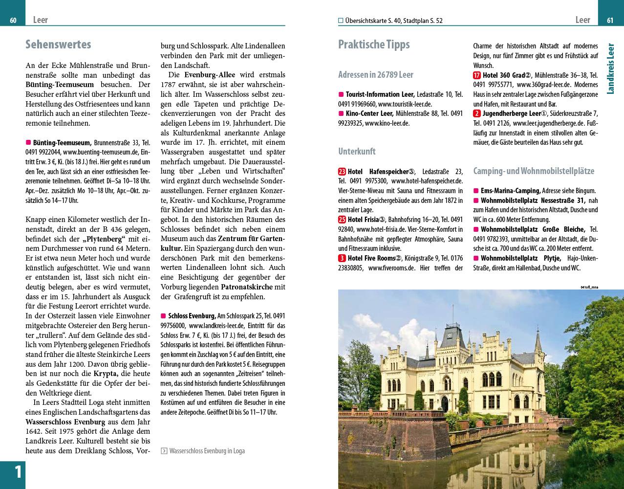 Beispielinhalt (Bild) Reise Know-How Reiseführer Ostfriesland