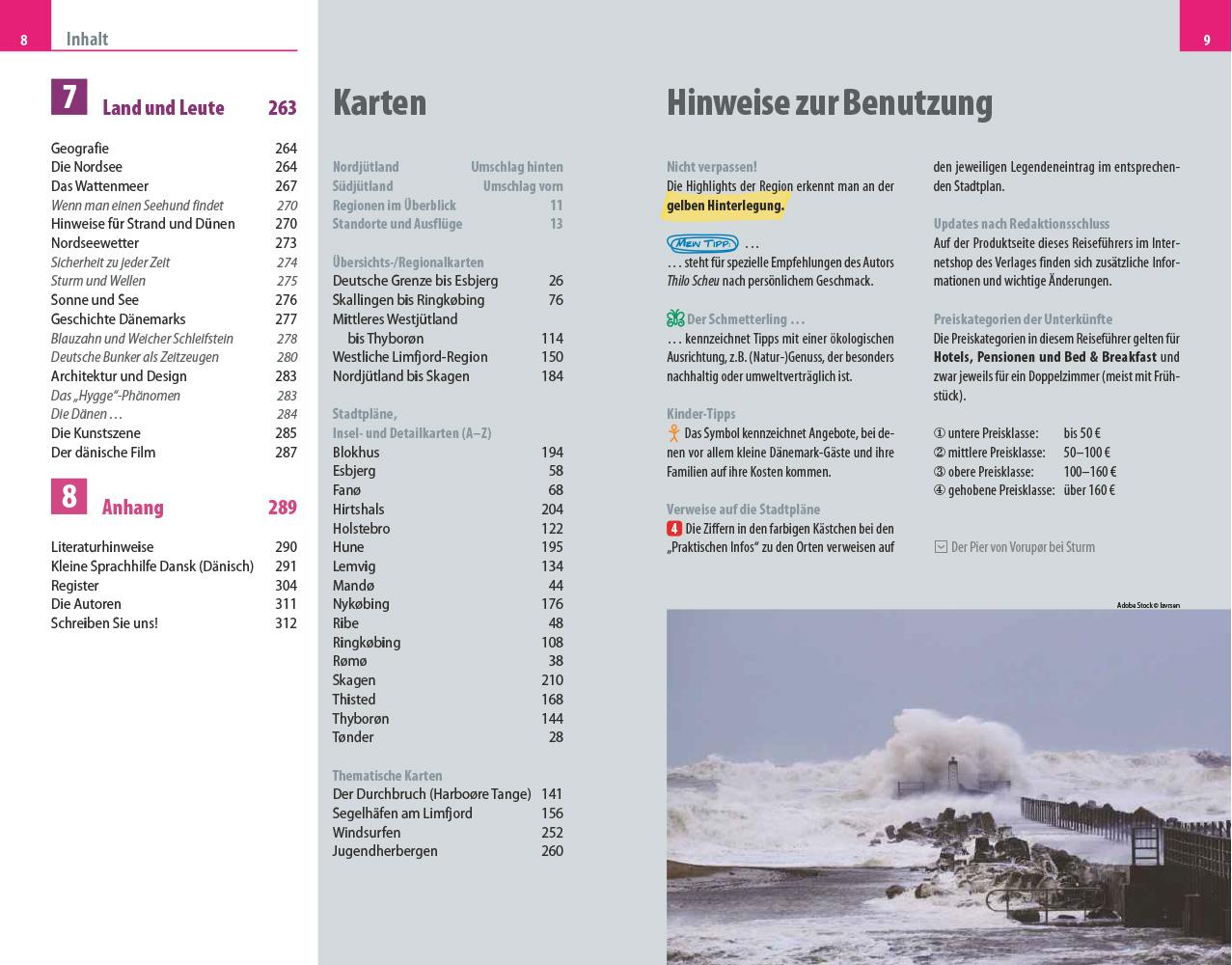 Beispielinhalt (Bild) Reise Know-How Reiseführer Dänemark - Nordseeküste