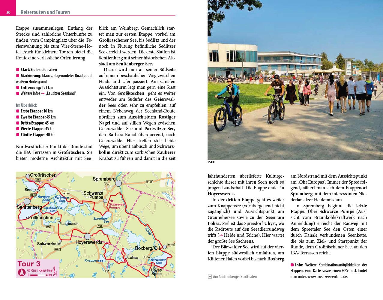 Beispielinhalt (Bild) Reise Know-How Reiseführer Oberlausitz, Lausitzer Seenland