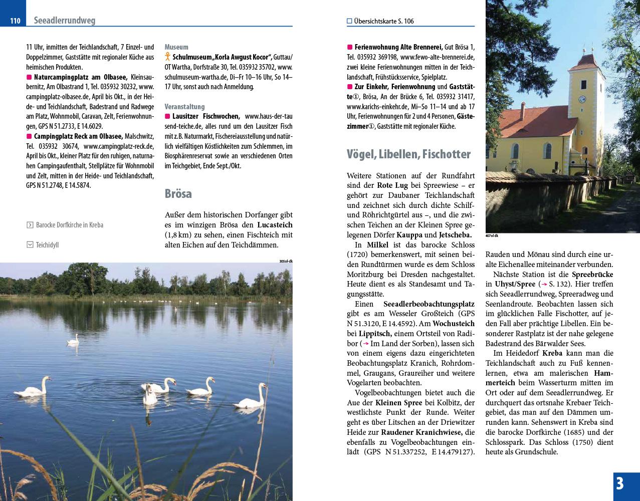 Beispielinhalt (Bild) Reise Know-How Reiseführer Oberlausitz, Lausitzer Seenland