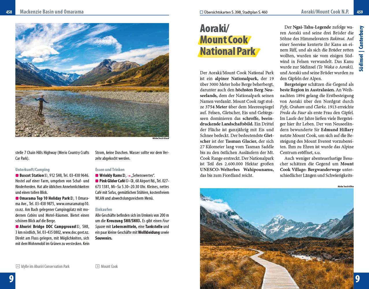 Beispielinhalt (Bild) Reise Know-How Reiseführer Neuseeland / Aotearoa